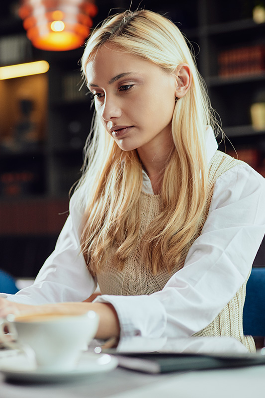 Woman at desk
