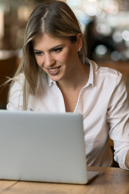 Woman at desk