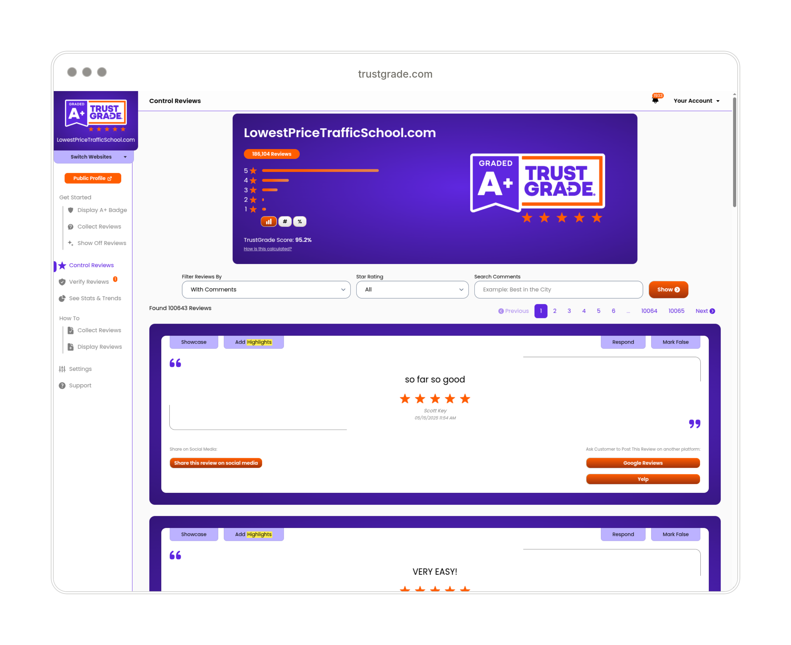 Manage, Control, And Highlight Reviews