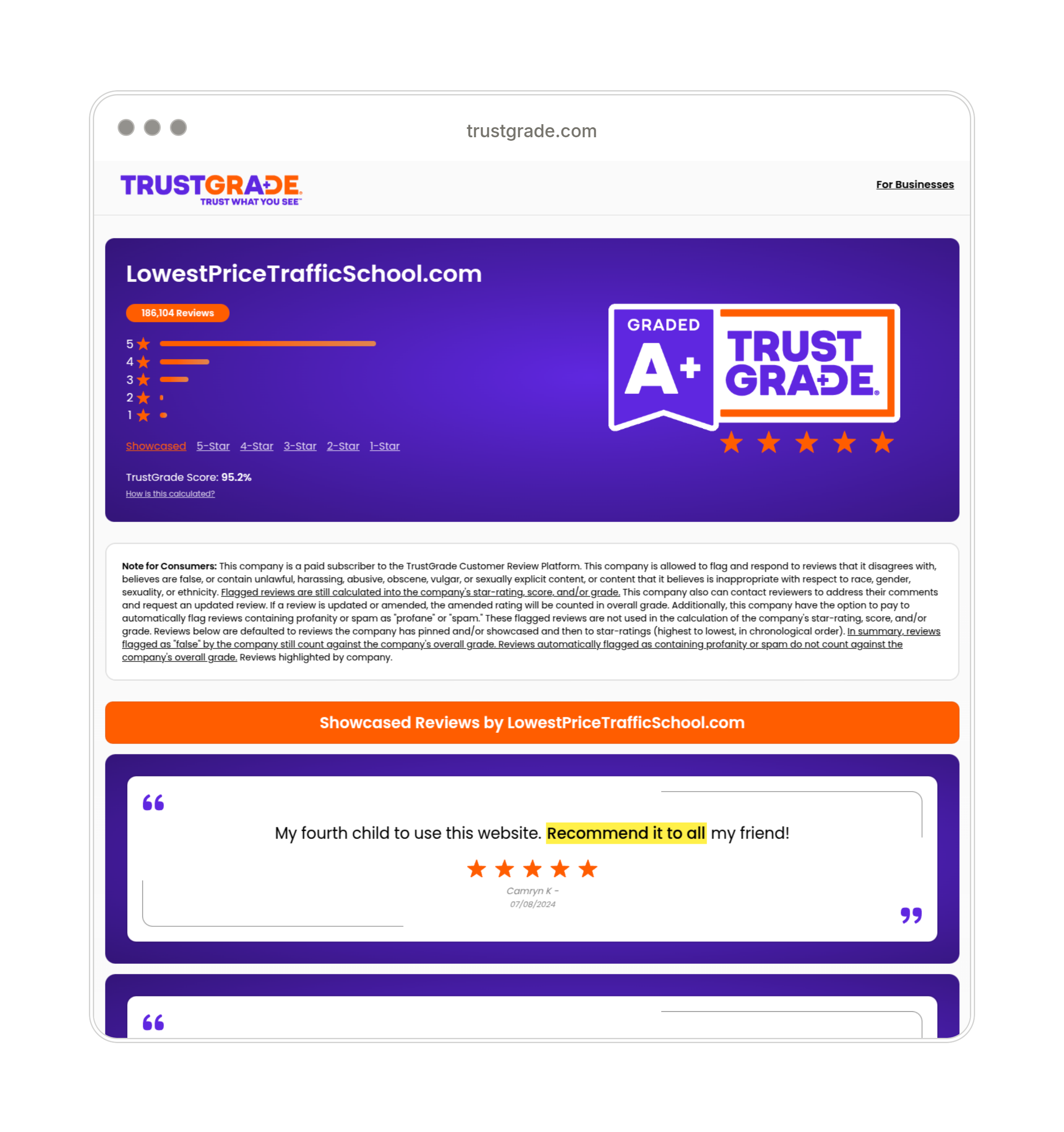 Display Customer Reviews