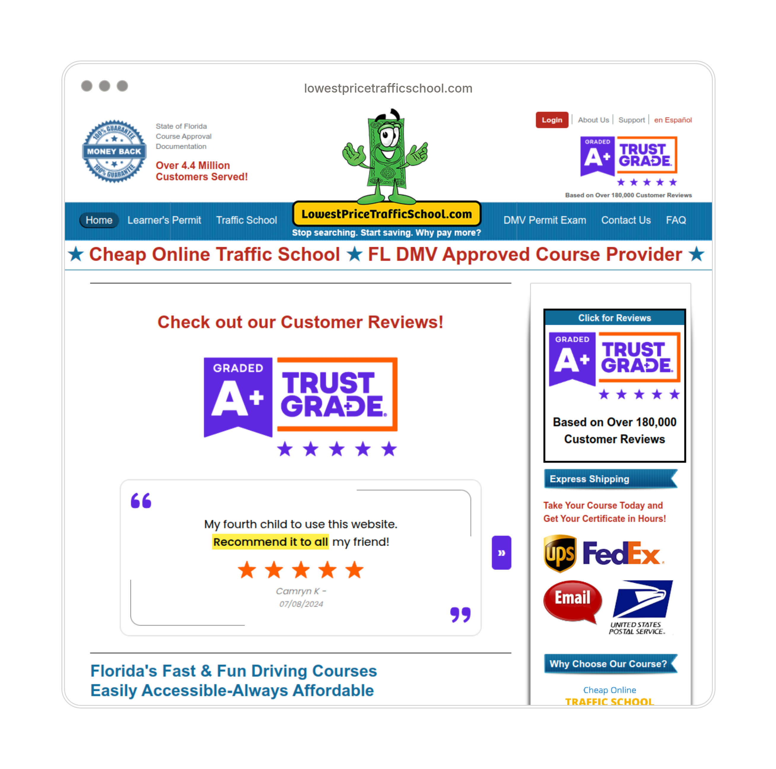 Display Your A+ Grade and 5-Star Badge